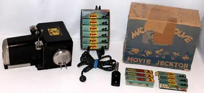 EX! DISNEY 1930's  MICKEY MOUSE MOVIE JECKTOR +BOX SET+10 BOXED FILM SETS+CORD++ • $499.99