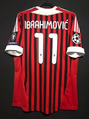 Zlatan Ibrahimović Jersey #11 AC Milan Home Retro Jersey 11/12 L Size • $51.50