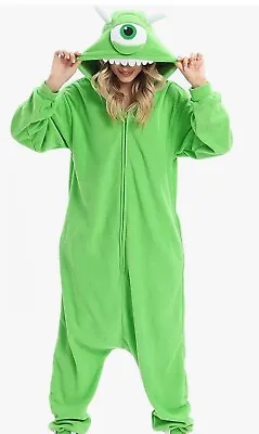 Monsters Inc Adult Mike Wazowski  Cosplay  Costume Suit Pajama • $15