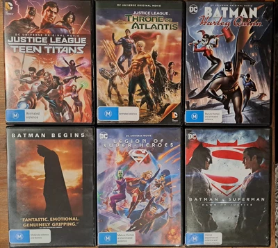 $20 • Buy 6 DC Comics DVDs: Batman, Justice League Etc