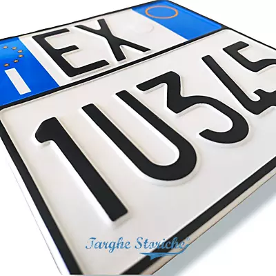 Targa Moto In Plastica Antichizzata - Stile Vintage 1963-1984 - Foto 3