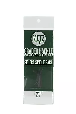 Metz Hackle Select Single Pack - Dun - Size 12 • $7.99