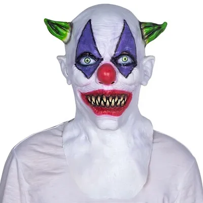 Giggles Clown Mask Adults Halloween Fancy Dress Theme Costume Party Cosplay Kids • £14.99