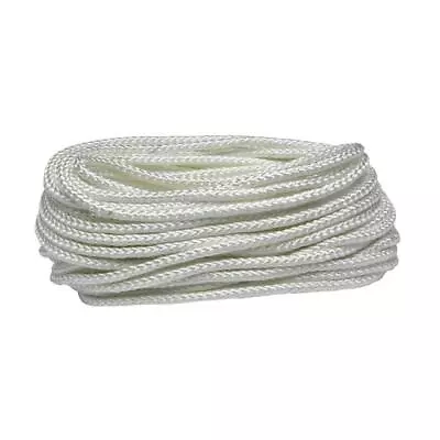 Everbilt Rope Cord Diamond Braid Polypropylene Nylon 192lb 5/16 In X 50 Ft White • $22.95