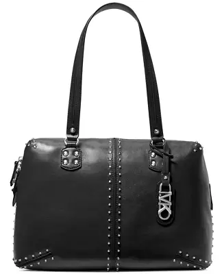 NWT Michael Kors Astor Large Leather Shoulder Tote  BLACK • $468