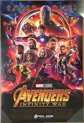 AVENGERS INFINITY WAR MOVIE POSTER 2 Sided ORIGINAL INTL FINAL 27x40 MARVEL • $95