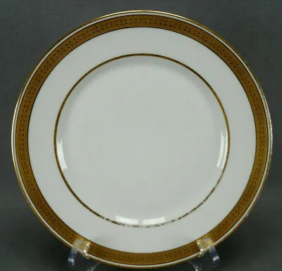 Pair Of Ahrenfeldt Limoges Gold Encrusted 8 1/2 Inch Luncheon Plates C.1894-1939 • $30