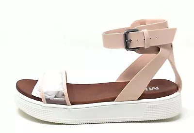 MIA Shoes Women's Michell Blush Leather Ankle Strap Sandals 8 US • $29.99