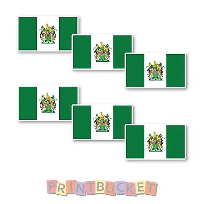 Rhodesia Flag Sticker 60mm 6 Pack Quality Water/fade Proof Vinyl • $6.99