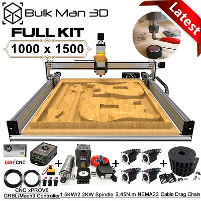 1000x1500mm LEAD CNC Router Machine 4 Axis Precise T8 Leadscrew Full Kit  • $1705.60