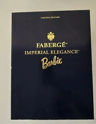 1998 Faberge Imperial Elegance BARBIE Doll NIB With Egg & Diamond Stand Box • $350