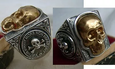 Memento Mori Skull  Ring Silver 925 • $99