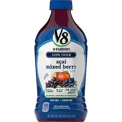 $19.99 • Buy V8 Acai Mixed Berry, 46 Oz. Bottle Free Shipping