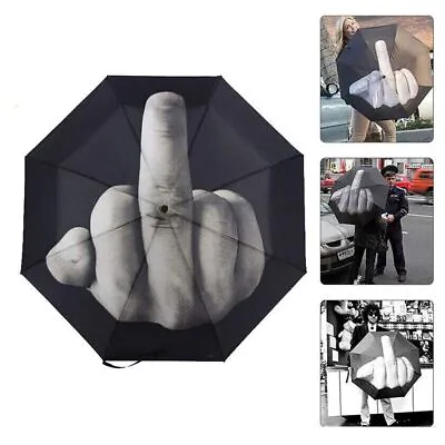 $23.45 • Buy Middle Finger Design Strong Frame Umbrella Creative Wind Resistant Umbrella