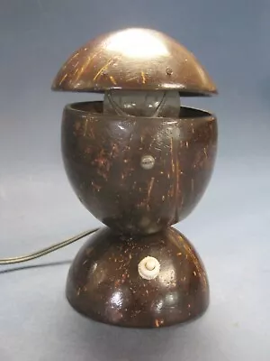 Vintage Tropical Hawaiian Coconut Desk Lamp Working VGC Original • $55