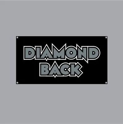 DIAMOND BACK - Black And Silver Words Banner - Old School Bmx • $97.90