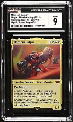 MARNEUS CALGAR Warhammer 40k Surge Foil Mythic CGC 9 MTG EDH [Nostalgium] • $19.99