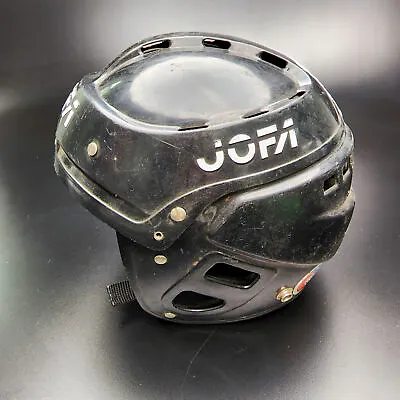 Jofa Hockey REFEREE Helmet Black Vintage 80's / Size 55-62 Modify 390 To 366 • $50.92