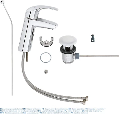 £64.99 • Buy GROHE Eurosmart Basin Tap, Single-Lever Mixer, Bathroom, Pop-Up Waste, Medium