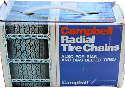 Nib - Vintage Campbell Radial Tire Chains 1850 P235/75r15 Y0294 Class “u”  • $42.73