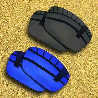 2 Pairs Lenses Replacement For-Oakley Fuel Cell Polarized-Black&Violet Blue • $15.79