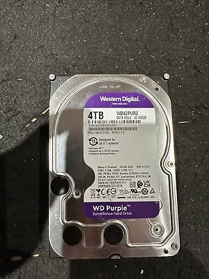 4TB WD Purple Surveillance CCTV 3.5  SATA Internal Hard Drive PC HDD WD40PURZ • £39.99