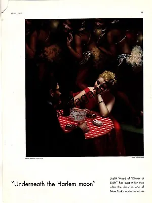 1933  Judith Wood - Harlem Moon - Original Print From Vanity Fair - Very  Rare • $20.30