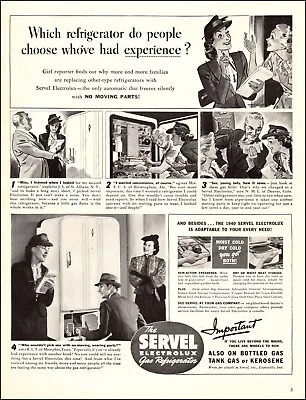 1940 Vintage AD SERVEL Electrolux Gas Refrigerators & Tank Gas Kerosene 011620 • $8.36