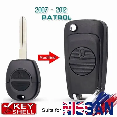 Replacement Flip Remote Key Shell Case Fob For Nissan Pulsar N16E 2001 2002 2003 • $4.90