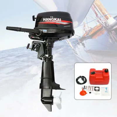 HANGKAI 3.5/4/6/6.5/7HP Outboard Motor Boat Engine 2/4 Stroke Water/Air Cooling • $220