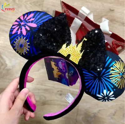 Disney Minnie Mouse The Main Attraction Castle Ears Headband Mickey Fireworks • $20.99