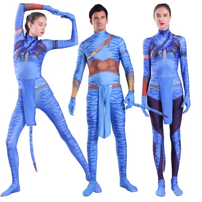 £19.80 • Buy Cosplay Avatar Jack Sully Jumpsuits Adult Kids Bodysuit Zentai Halloween Costume