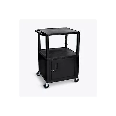 Luxor 42 H AV Cart - 3 Shelves Cabinet - Black Legs • $219.32