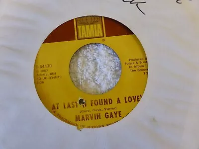 Marvin Gaye At Last (i Found A Love)  1967 Tamla T-54170 Very Good • £6.79