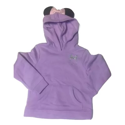 Disney's Minnie Mouse Size 2T Toddler Girl Fleece Kanga Pullover Hoodie $22.00 • $10.34