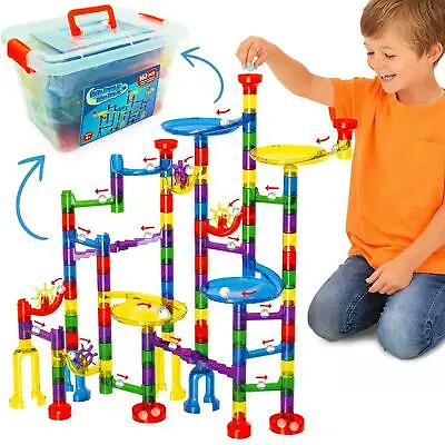 Marble Mania 162 Piece Marble Run For Kids - Construction Toy For Boys Or Girls • £24.99