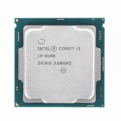 Intel Core I3-8100 SR3N5 Quad Core 3.60GHz 6MB L3 Cache Socket 1151 CPU *NEW* • $95.01