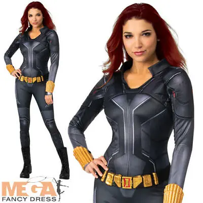 £39.99 • Buy Black Widow Ladies Fancy Dress Marvel Avengers Comic Superhero Adults Costume 