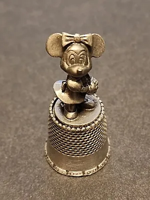 Vintage Collectible Genuine Pewter Minnie Mouse Thimble 1.5   • $14.99