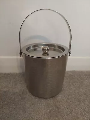 Stainless Steel Insulated Ice Bucket With Lid & Handle For Bar Parties • £15.99