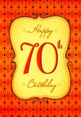 Happy 70th Birthday - Birthday Greeting Card - 716 • $2.80