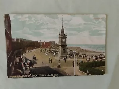 Postcard Marine Parade & Clock Tower Margate • £1.50