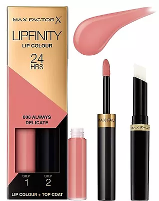 Max Factor Lipfinity 24HR Lip Colour Lipstick Sealed Boxed -Choose Your Shade- • £7.95