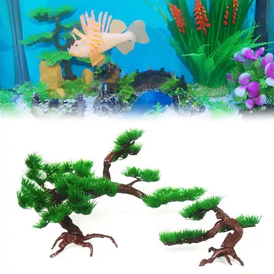 Artificial Resin Bonsai Pine Tree Fish Tank Decor Aquarium Accessories Ornament • $7.57