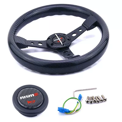 14Inch Nismo Universal Steering Wheel Racing Carbon Look Steering Wheel • $96.80