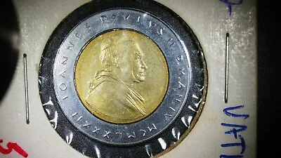 VINTAGE 1982 VATICAN 500 LIRE OLD BI-METAL RARE COLLECTABLE COIN Uncirculated? • $7