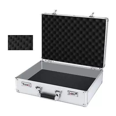 Aluminum Case With Foamlarge Accessory BoxHard Shell Carrying Case For Cameras • £46.90