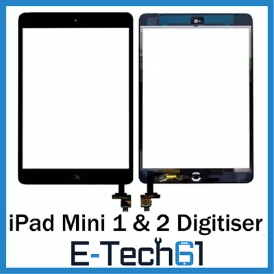 NEW IPad Mini 1 & 2 Complete Front Glass/Digitiser Touch Screen Assembly UK • £8.39