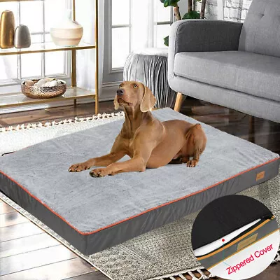 All-size Dog Bed Large Orthopedic Foam Waterproof Pet Crate Bed Removable Cover • $86.90