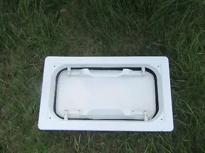 1X Horse Float Roof Large White Pop Up Push Roof Air Vent Trailer Caravan RV • $129